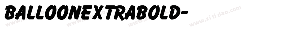 BalloonExtraBold字体转换