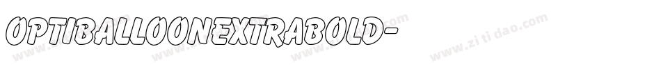 OPTIBalloonExtraBold字体转换