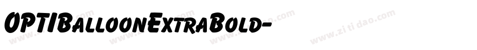 OPTIBalloonExtraBold字体转换
