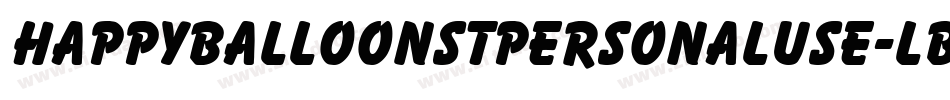 HappyBalloonStPersonalUse-LBxg字体转换