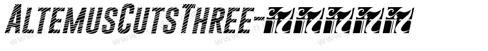 AltemusCutsThree字体转换