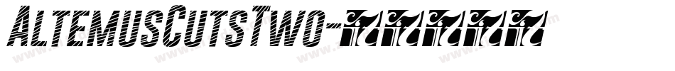 AltemusCutsTwo字体转换