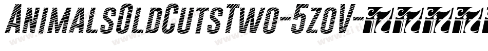 AnimalsOldCutsTwo-5zoV字体转换