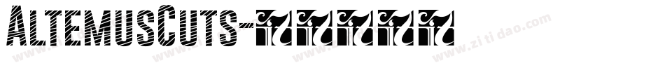 AltemusCuts字体转换