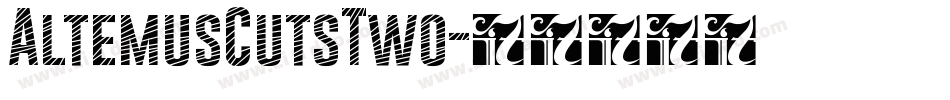 AltemusCutsTwo字体转换