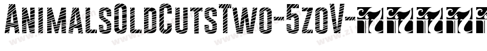 AnimalsOldCutsTwo-5zoV字体转换