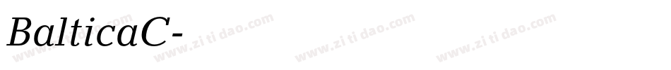 BalticaC字体转换