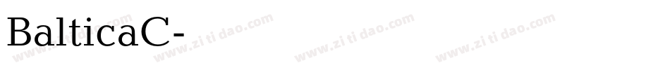 BalticaC字体转换