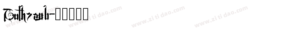 Goth720b字体转换