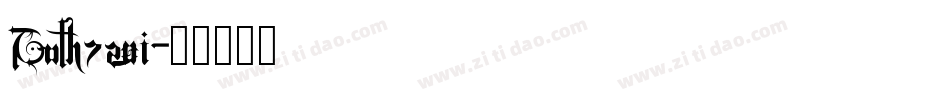 Goth720i字体转换