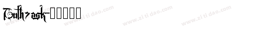 Goth725k字体转换