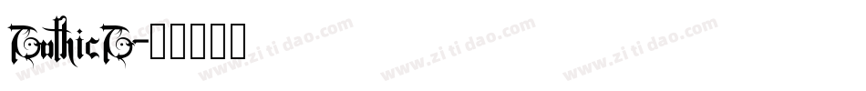 GothicG字体转换