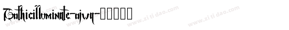 Gothicilluminate-ojwq字体转换
