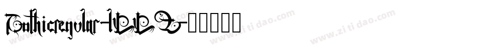 Gothicregular-lLLZ字体转换