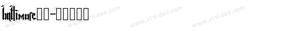 baltimore字体字体转换