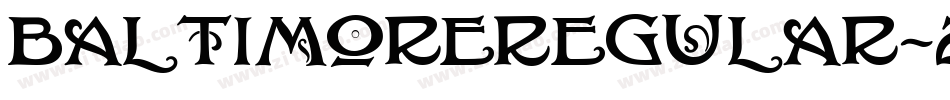 BaltimoreRegular-2m1w字体转换