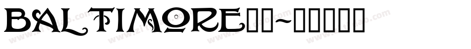 baltimore字体字体转换