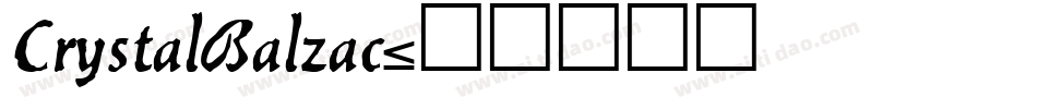 CrystalBalzac字体转换