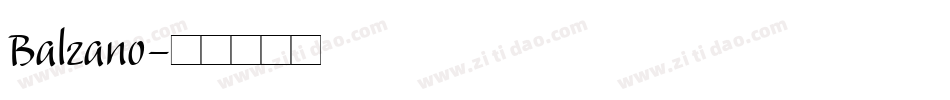 Balzano字体转换
