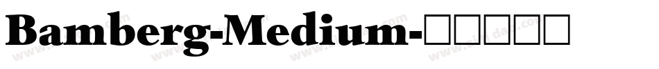 Bamberg-Medium字体转换