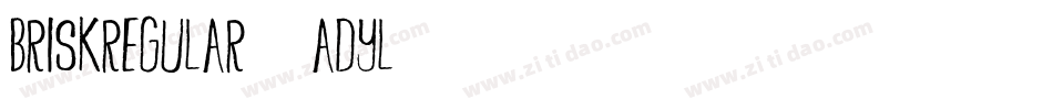 BriskRegular-ADyL字体转换