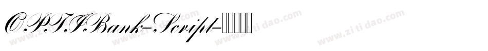 OPTIBank-Script字体转换