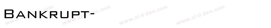 Bankrupt字体转换