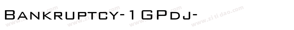 Bankruptcy-1GPdj字体转换