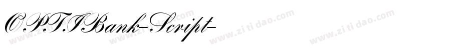 OPTIBank-Script字体转换