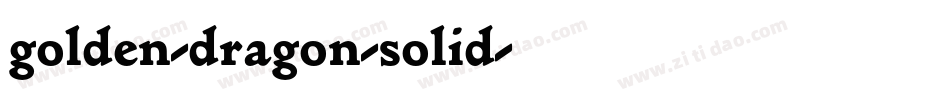 golden-dragon-solid字体转换