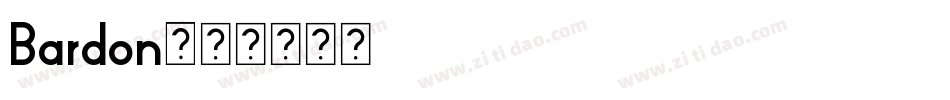 Bardon字体转换