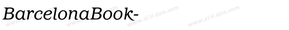 BarcelonaBook字体转换