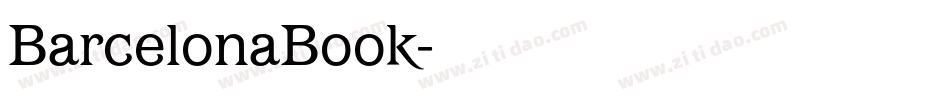 BarcelonaBook字体转换