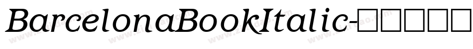 BarcelonaBookItalic字体转换