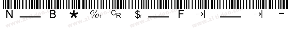 New_Barcode_Font_tfb手机版字体转换