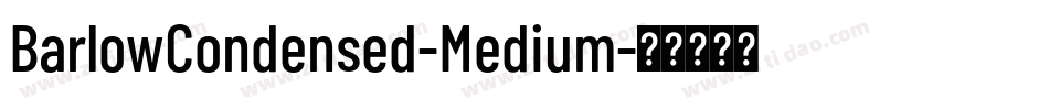 BarlowCondensed-Medium字体转换