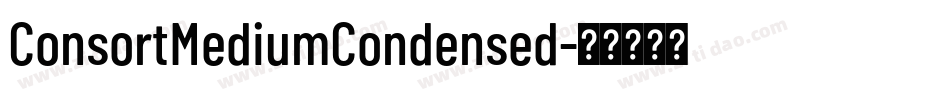 ConsortMediumCondensed字体转换