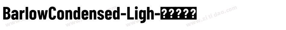 BarlowCondensed-Ligh字体转换