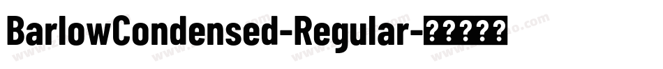 BarlowCondensed-Regular字体转换
