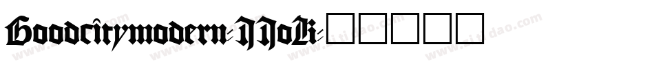 Goodcitymodern-JJoK字体转换