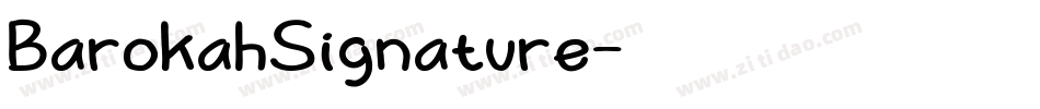 BarokahSignature字体转换