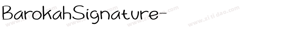 BarokahSignature字体转换