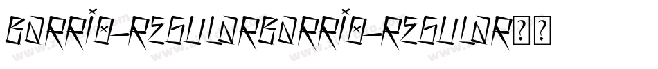 Barrio-RegularBarrio-Regular手机版字体转换