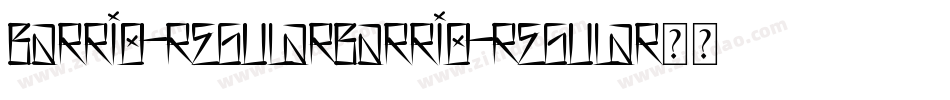 Barrio-RegularBarrio-Regular手机版字体转换