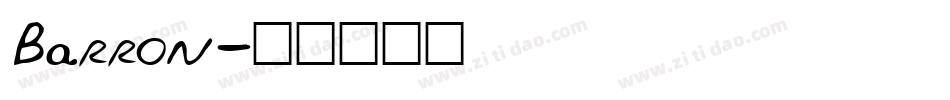 Barron字体转换