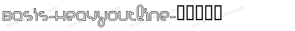 Basis-HeavyOutline字体转换