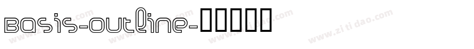 Basis-Outline字体转换