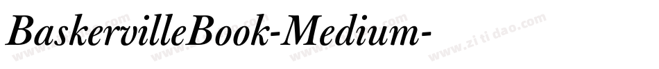 BaskervilleBook-Medium字体转换