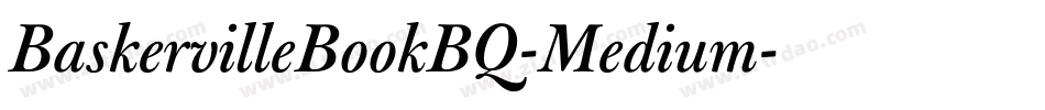 BaskervilleBookBQ-Medium字体转换