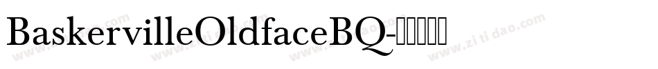 BaskervilleOldfaceBQ字体转换